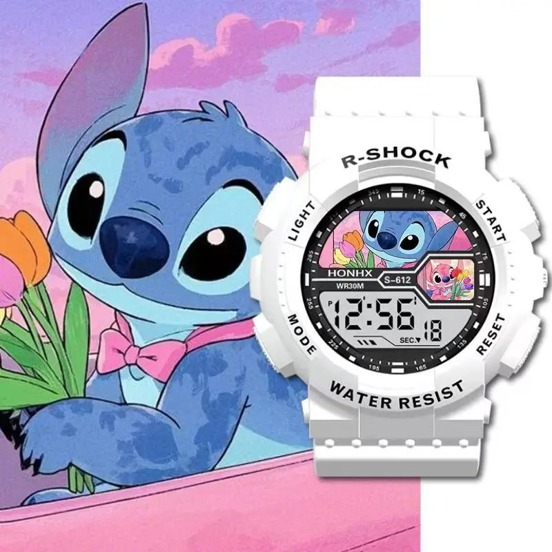 جديد أزياء ستار الطفل الكرتون الرياضة في الهواء الطلق ووتش متعددة الوظائف الإلكترونية للماء ضوء الليل ساعة رقمية #1