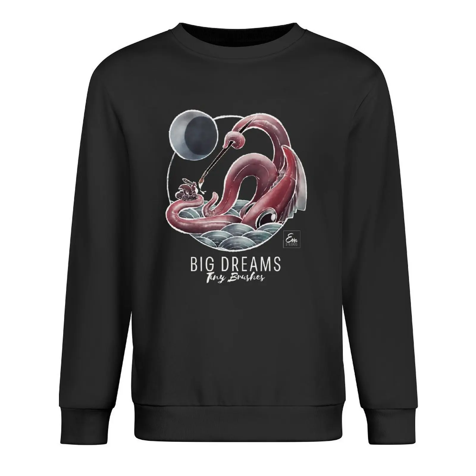 

Squid Dreams, Tiny Brushes Pullover anime clothing korean autumn clothes autumn autumn jacket men aesthetic sweatshirts