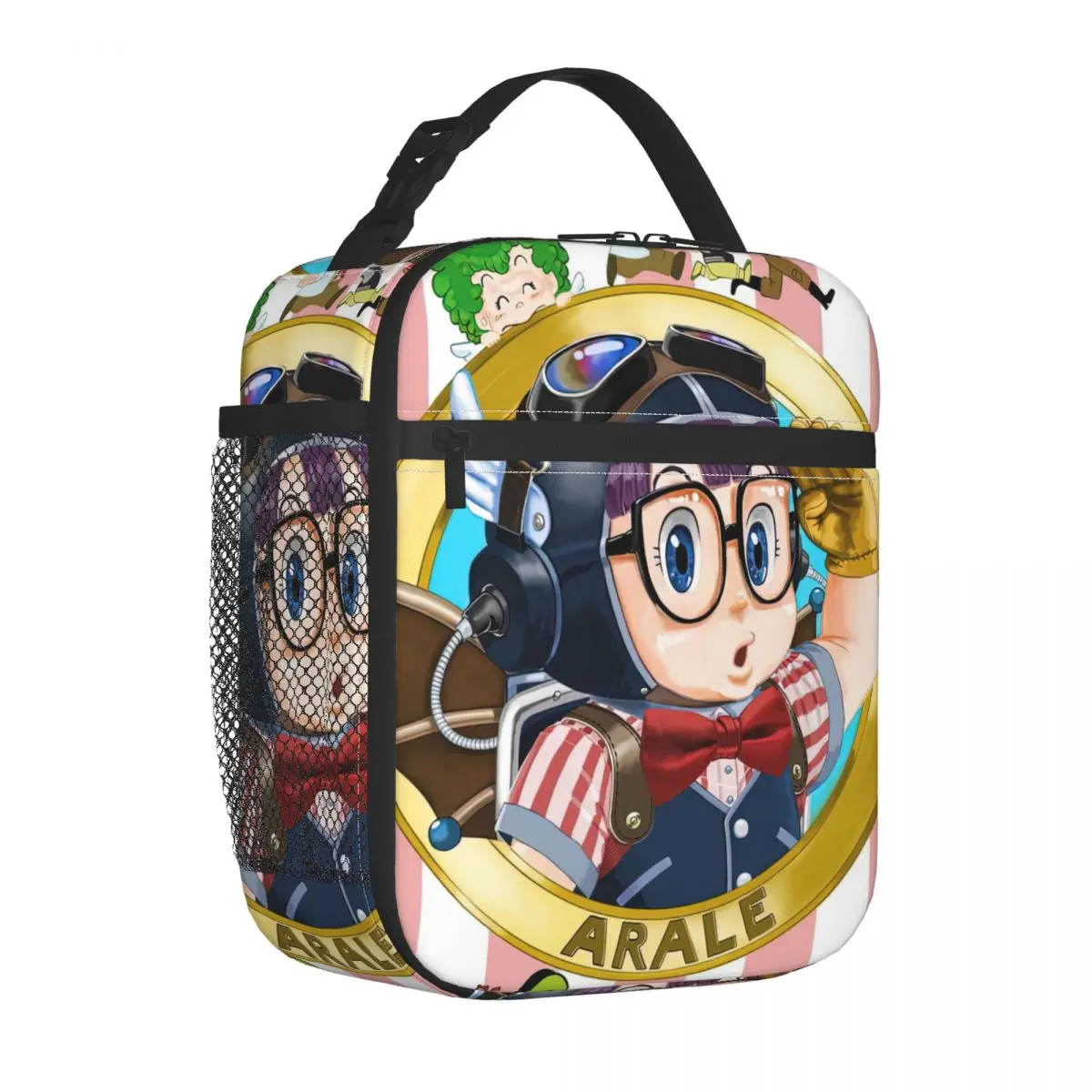 حقيبة غداء معزولة من Dr Slump Arale Anime، حاوية طعام، صندوق غداء مبرد حراري محمول للعمل
