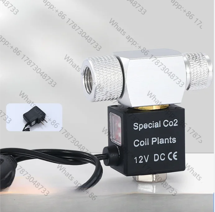New Aquarium 2.5W 220V CO2 Magnetic Solenoid Valve Regulator Low Temperature CO2 DIY Aquarium Fish Tank Electric Magnetic Valve