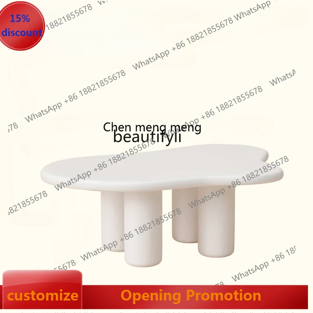 

new styleCloud Coffee Table Simple Living Room Cream Style Creative Low Table ss 7304