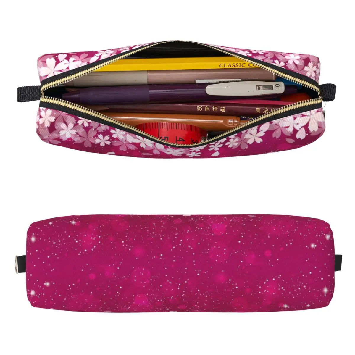 Japanese Sakura Cherry Blossom Pencil Cases Lovely Pen Bags Student Large Storage School Supplies Cosmetic Pencilcases
