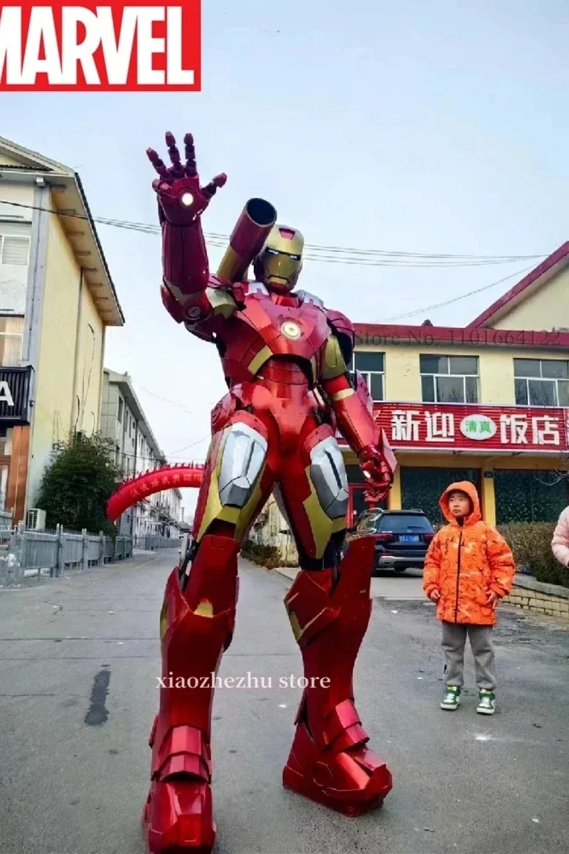 Marvel Iron Man Adult Children Wear Iron Man 1:1 Real People Wearing Clothing Props Armor Cosplay Anime Robots Suit Set Gift