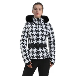Warm Tracksuit Skiing Jacket 2025 Mountain Snowboard Jackets Winter Hooded Woman Snow Jackets Outdoor Sports Windproof Outerwear