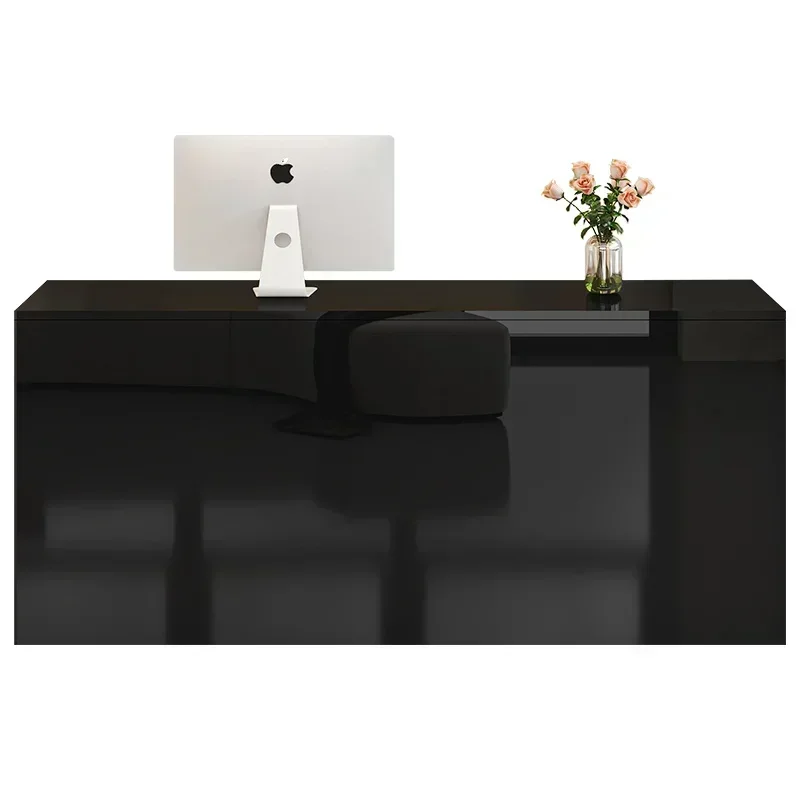 Design Modern Reception Desks Podium Salon Office Unique Reception Desks Beauty Premium Recepción Negocio Commercial Furniture