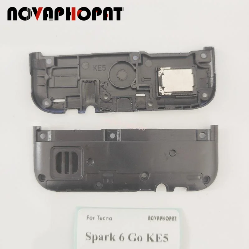 Novaphopat черное кольцо для Tecno Spark 6 Go KE5 KE5J KE5k звуковой звонок громкоговоритель Громкая панель в сборе
