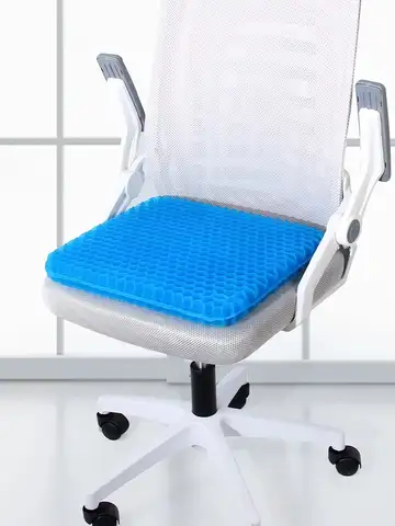Gel Seat Cushion Summer Breathable Honeycomb Design For Pressure Relief Back Tailbone Pain - Home Office Wheelchair Chair Cars