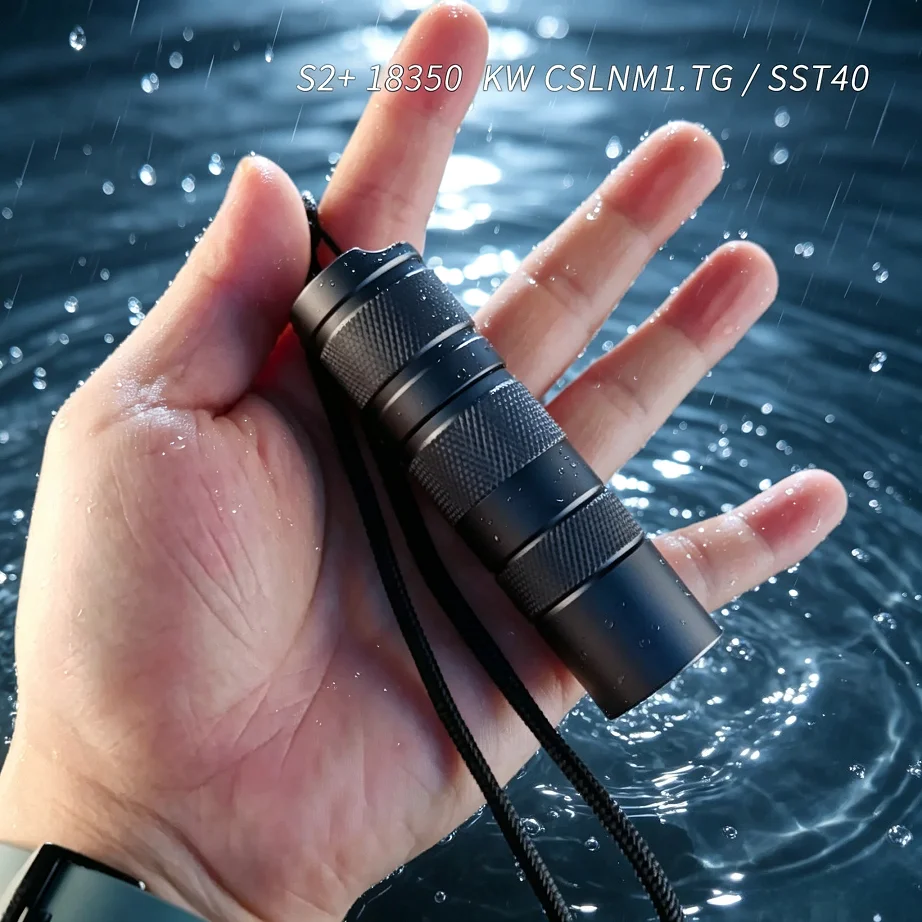 Mini Keychain LED Flashlight Convoy S2+ XML2 EDC Pocket Torch 18350/16340 Version Portable LED Lamp for Camping Emergency view 4
