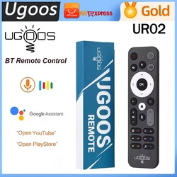 Original Replace UR02 BT Voice Remote Control Built-in Mic for UGOOS AM8 PRO AM6B AM6 PLUS X4 X4Q Cube Pro Extra TOX1 TOX3 TOX4