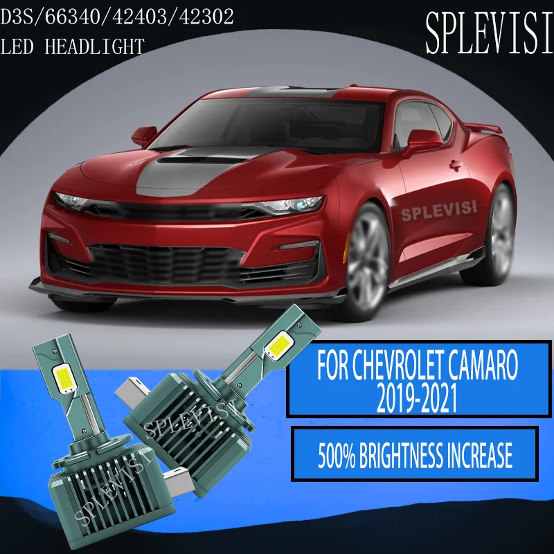 Experience road visibility in all weather conditions, from heavy rain to dense fog D3S LEDs For Chevrolet Camaro 2019 2020 2021