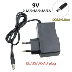 9V dc Power Supply 9v 1a 0.5A 0.6A 0.8A 1A AC/DC Adaptor 500mA 600mA 800mA 1000mA Power Adapter Universal EU US UK AU Plug