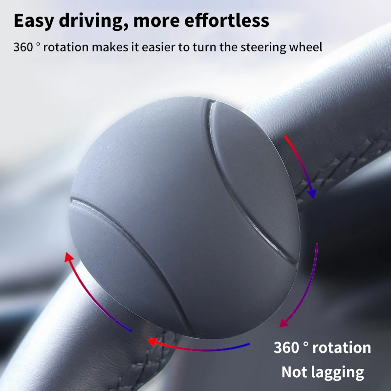 Universal Auto Volante Spinner Knob, Esforço Saving, One-Hand Steering Boosters, Rotação de 360 graus, Acessórios de carro antiderrapante