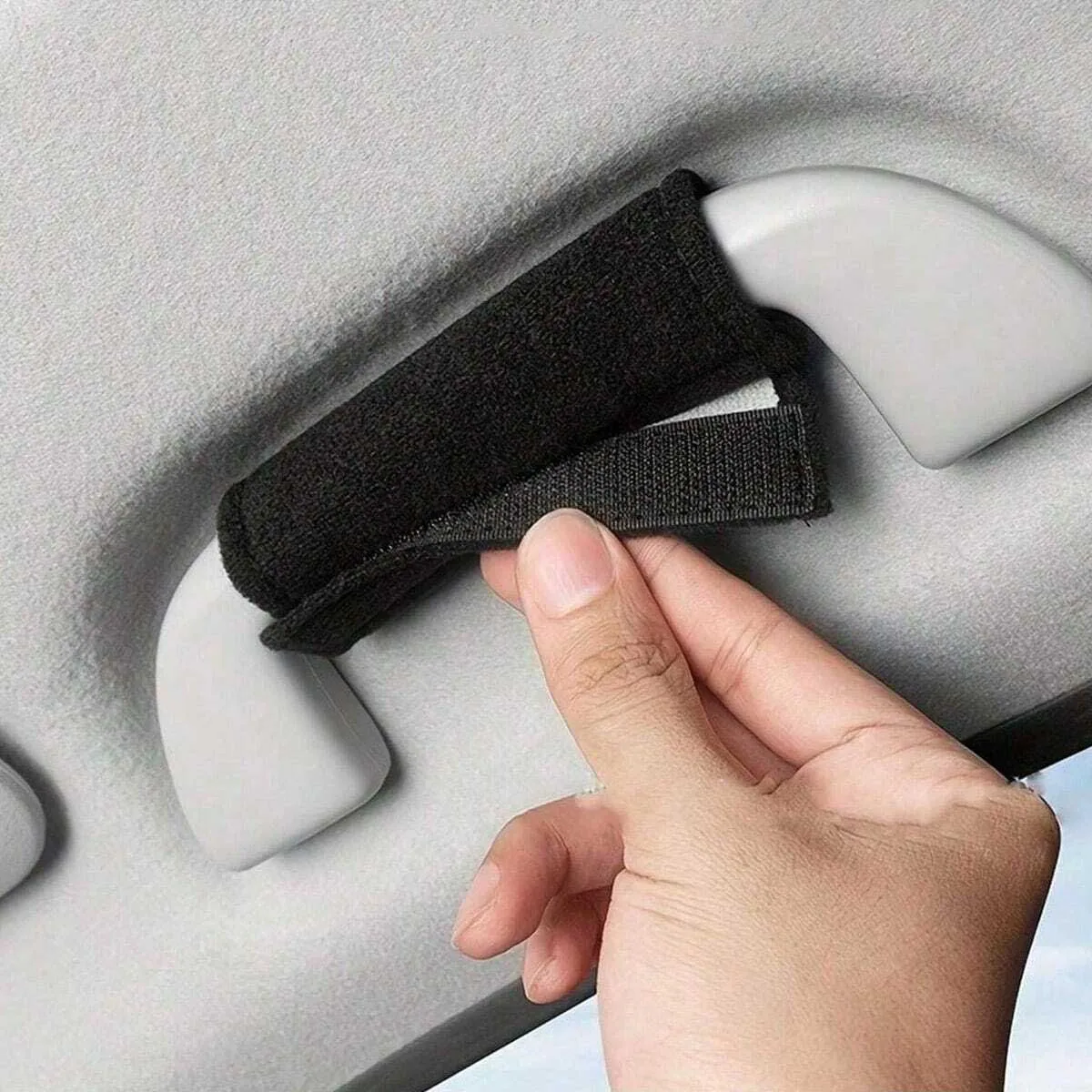 4er-Pack weiche Handschuhe für Autotürgriffe, universelle Handschuhe für Dach- und Türgriffe, einfach zu installieren, können zur Dekoration Ihres Autos verwendet werden. – Detail 2