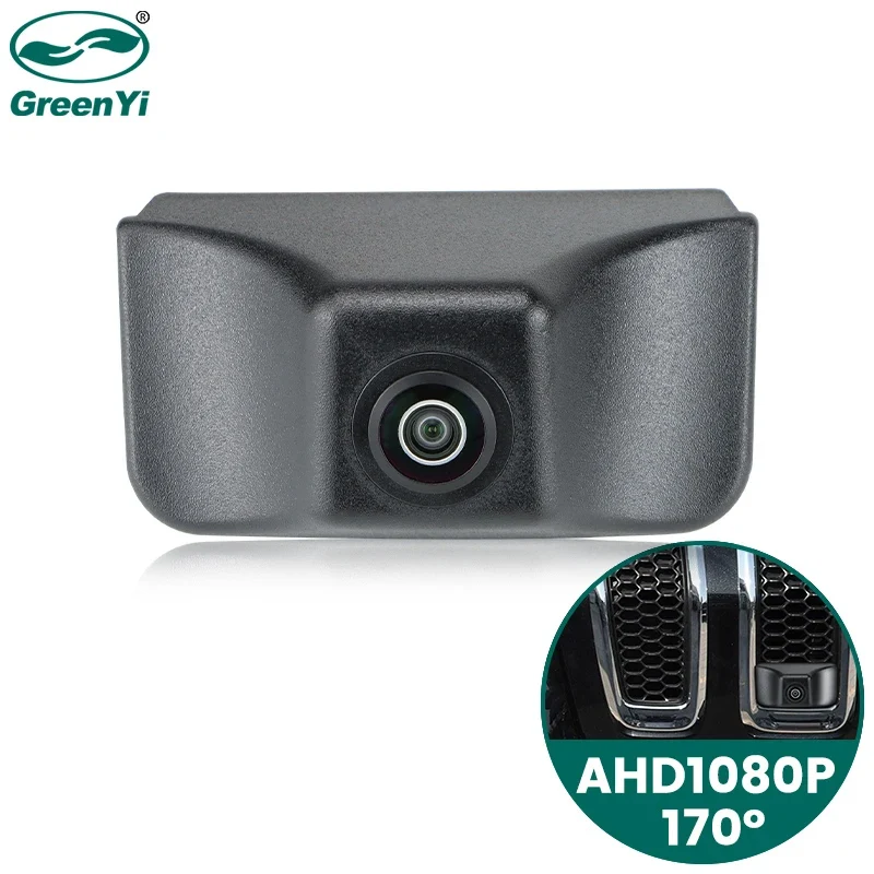 GreenYi AHD 1080P 170° Night Vision Vehicle Front View Camera For Jeep Compass Wrangler JK Liberty Light Car