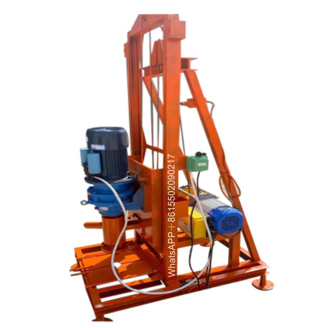 Small well drilling rig/100m deep drilling rig/electric household digging machine automatic hydraulic drilling rig