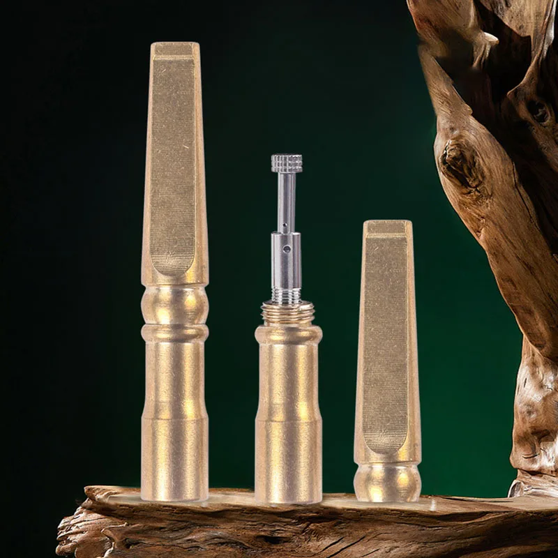 1Pcs Pure Copper Coarse Medium and Fine Three-use Cigarette Holder Recycling Trolley Filter Cigarette Holder Cigarette Filters view 3
