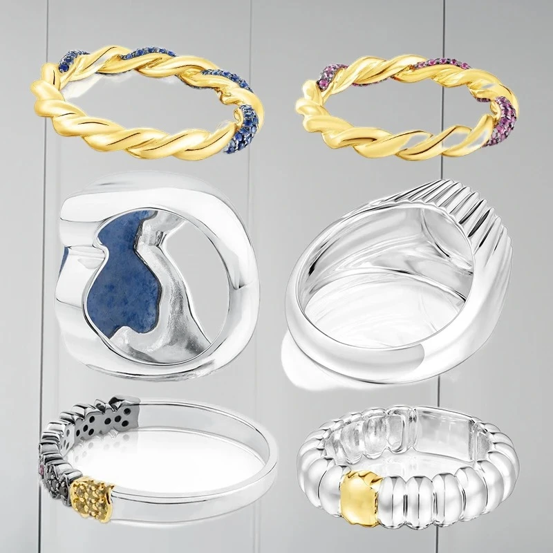 

Классическая нишевая мода Temperament 2025 года, можно сочетать с одинаковым ожерельем и браслетом, множество вариантов