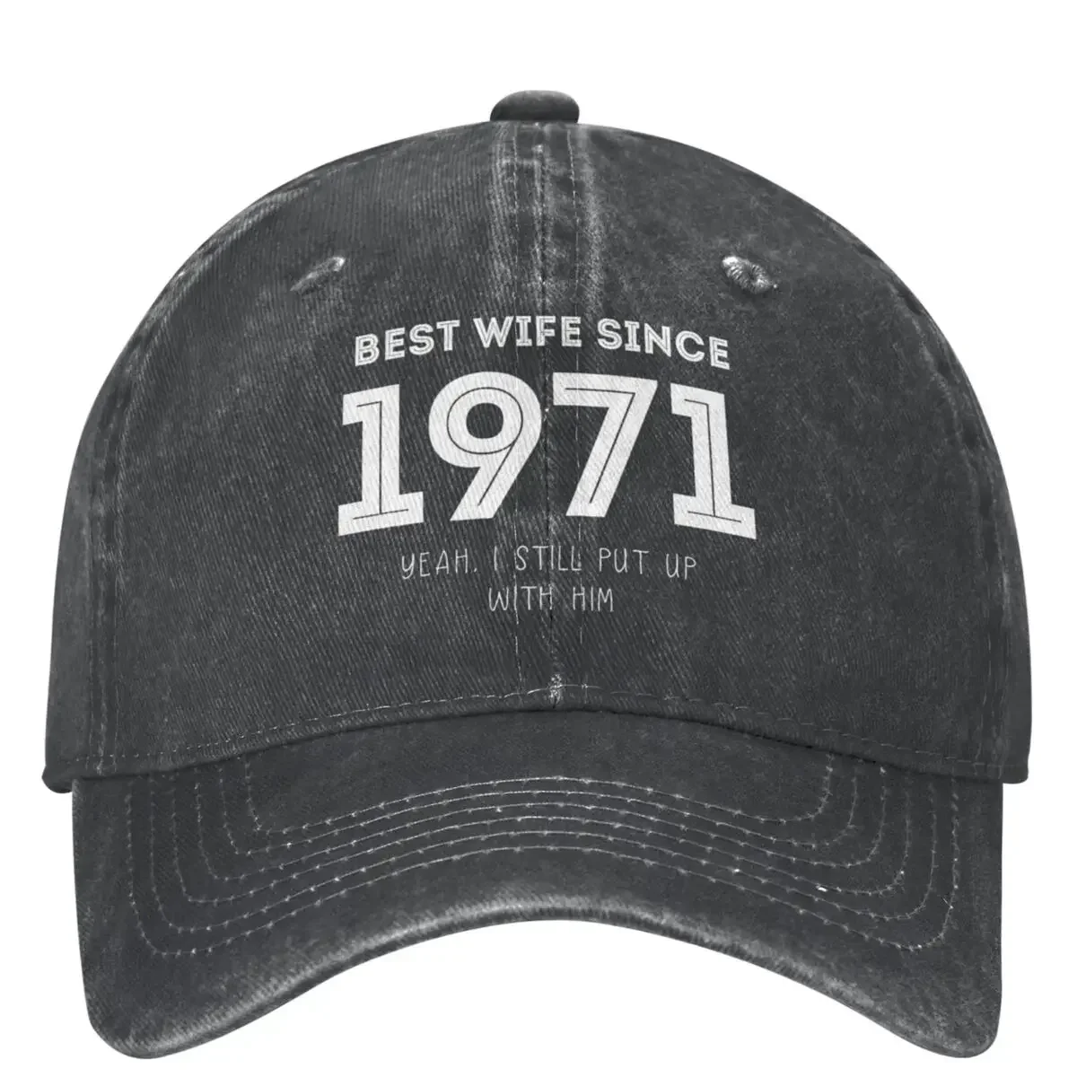 melhor-esposa-desde-1971-bone-de-beisebol-lavado-sim-que-ainda-morto-com-ele-moda-trucker-hat-casal-caminhadas-pesca-snapback-cap