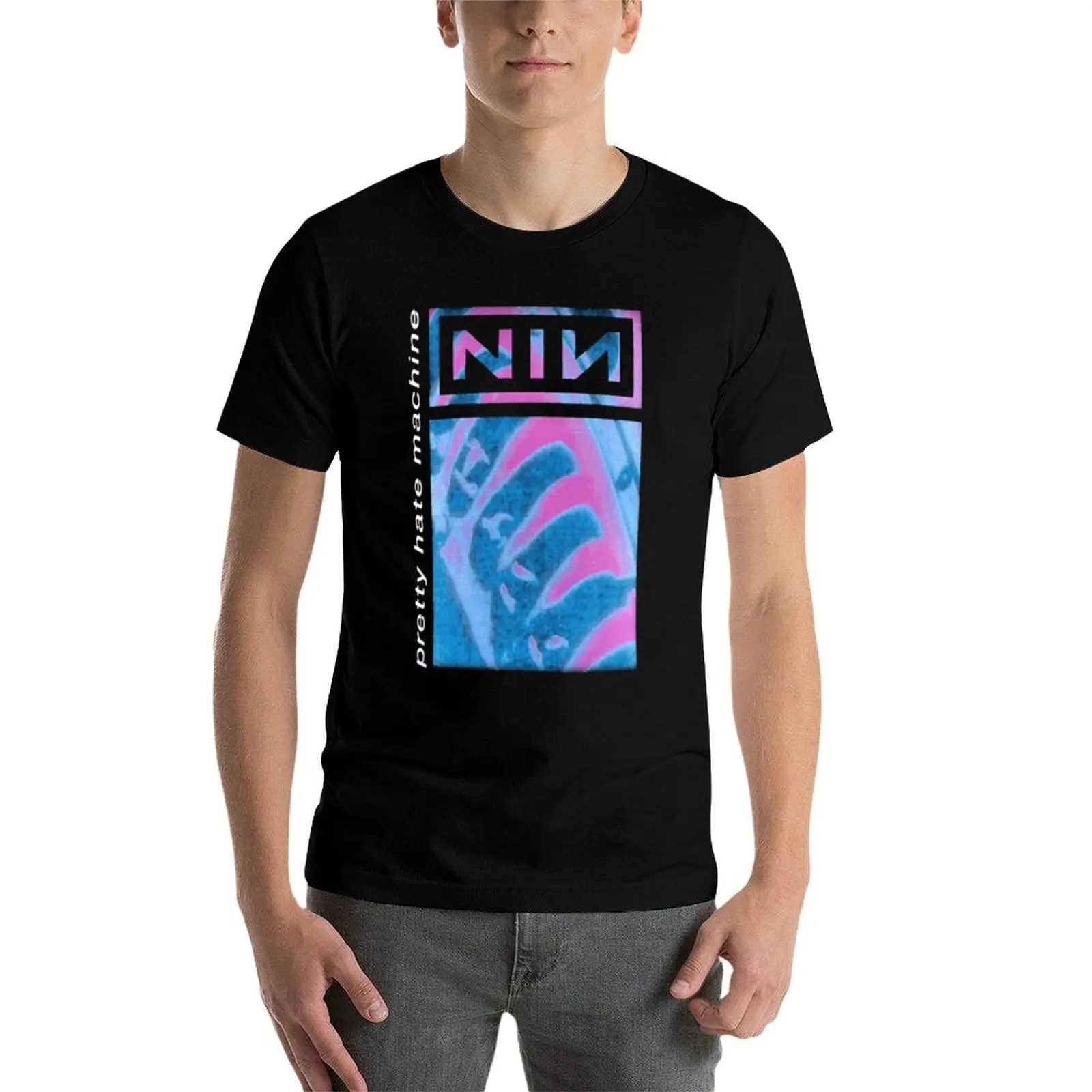 

pretty nine nin machine T-Shirt man t shirt cotton high quality man t shirt graphic funny t shirts man T-Shirt