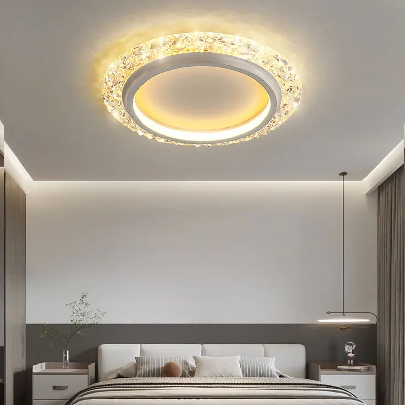 Moderna luce della stanza a LED plafoniera della camera da letto in stile minimalista creativa scava fuori il soffitto circolare del ristorante 2024 illuminazione domestica