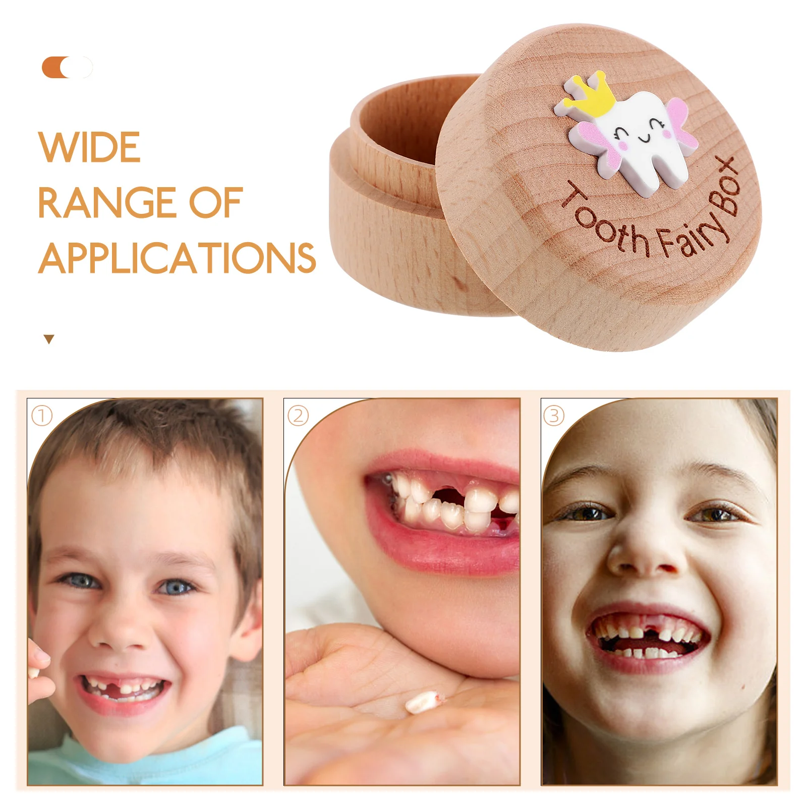 

Baby Tooth Box Treasure Chest Keeper Children Container Lost Holder Kids First Case Holders Collection Kid's Saver Retainer