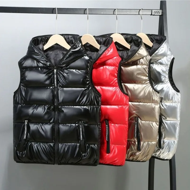 2024 New Autumn and Winter Fashion Warm Vest Men's Inside and Outside Waistcoat Male's Casual Loose Waist Jacket Coat