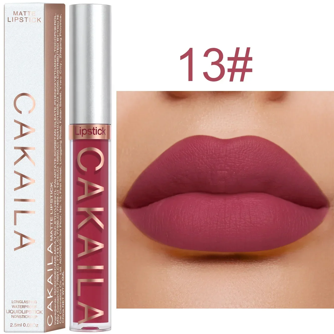 Velvet Matte Liquid Lipsticks Sexy Red Nude Lip Gloss Waterproof Lasting Non-stick Cup High Color Rendering Lips Gloss Cosmetics