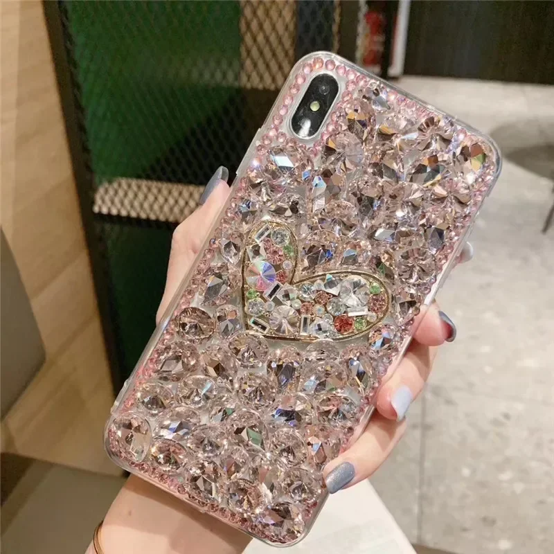 Bling Diamond Case For Samsung Galaxy Note 20 Ultra Note 10+ 10lite Phone Cover Handmade Telefon Funda Crystal Stone Caja viv