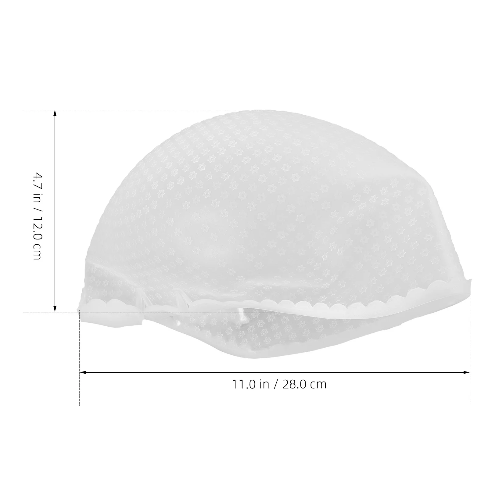 قبعة صبغ من السيليكون قابلة لإعادة الاستخدام، قبعة تسليط الضوء على ناعمة، ثقوب مسبقًا لتلوين التصميم على شكل نجمة، استخدام الصالونات من السيليكون