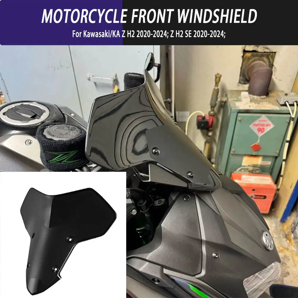 

Motorcycle Accessorie Air Wind Screen Shield Deflector Windscreen For Kawasaki Z H2/Z H2 SE 2020 2021 2022 2023 2024 Motorcycle