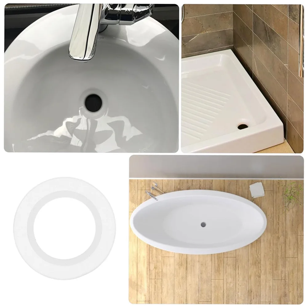 Spring Out Sink Stopper Seals 38mm Silicone Gaskets 6 Pack for Standard Waste Systems Household Plumbing Repair