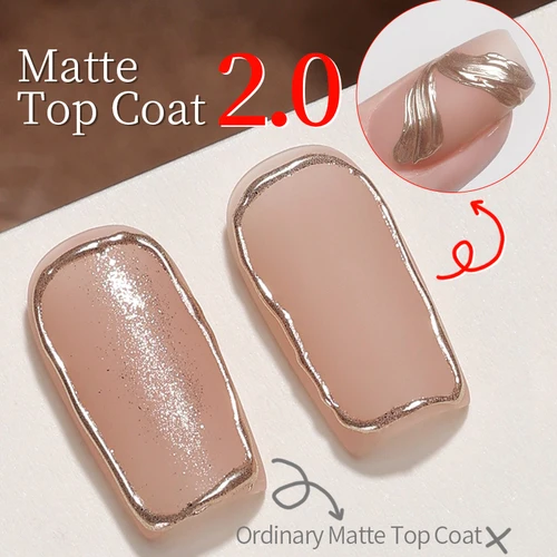 Imagen 2 del producto AWStorG 15ml capa superior súper mate 2,0 remojo de polvo antiadherente semipermanente esmalte de uñas Base capa superior decoraciones artísticas de uñas