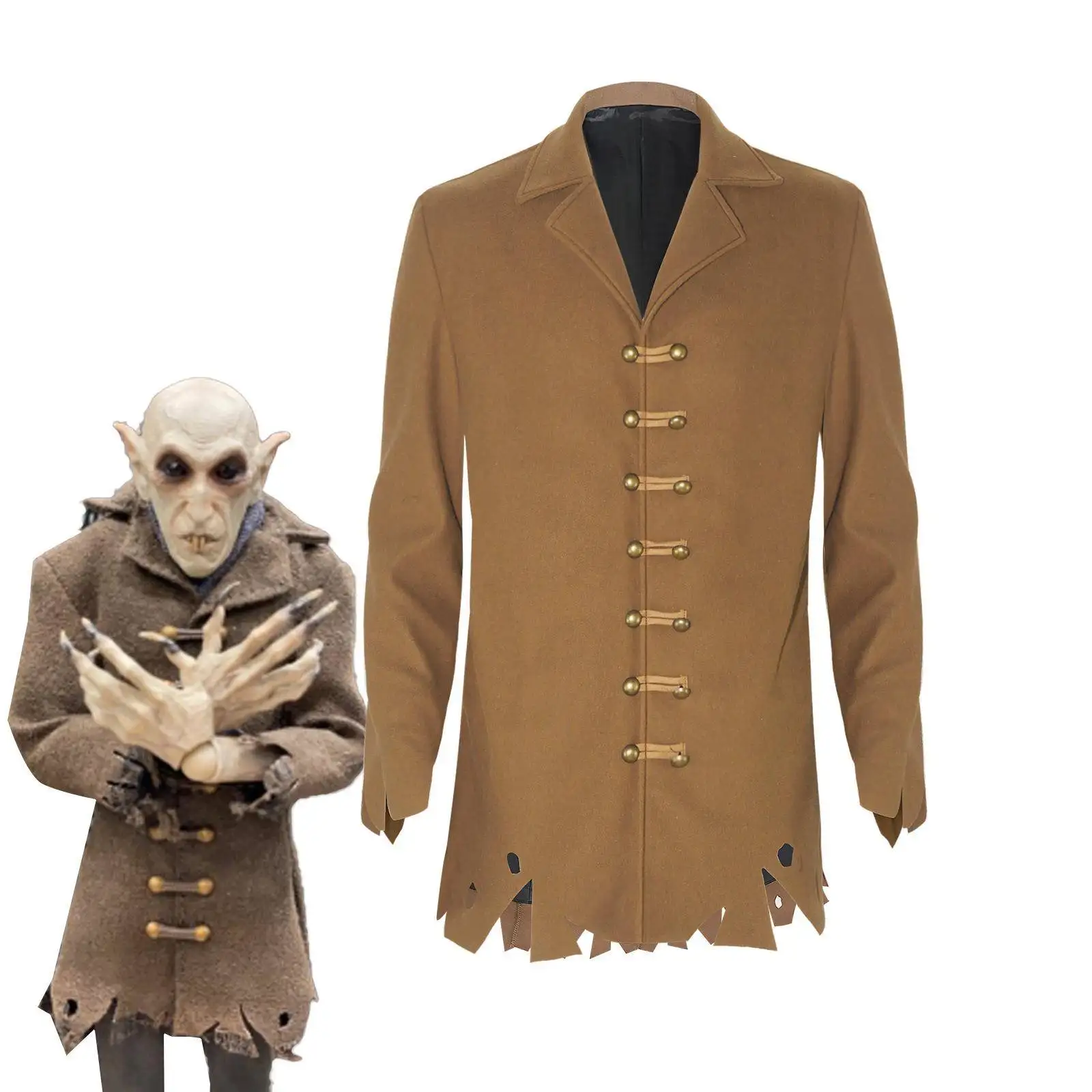 

Medieval Count Cosplay Costume Stage Performance Halloween Outfit Women's Ethnic Fashion Single Coat