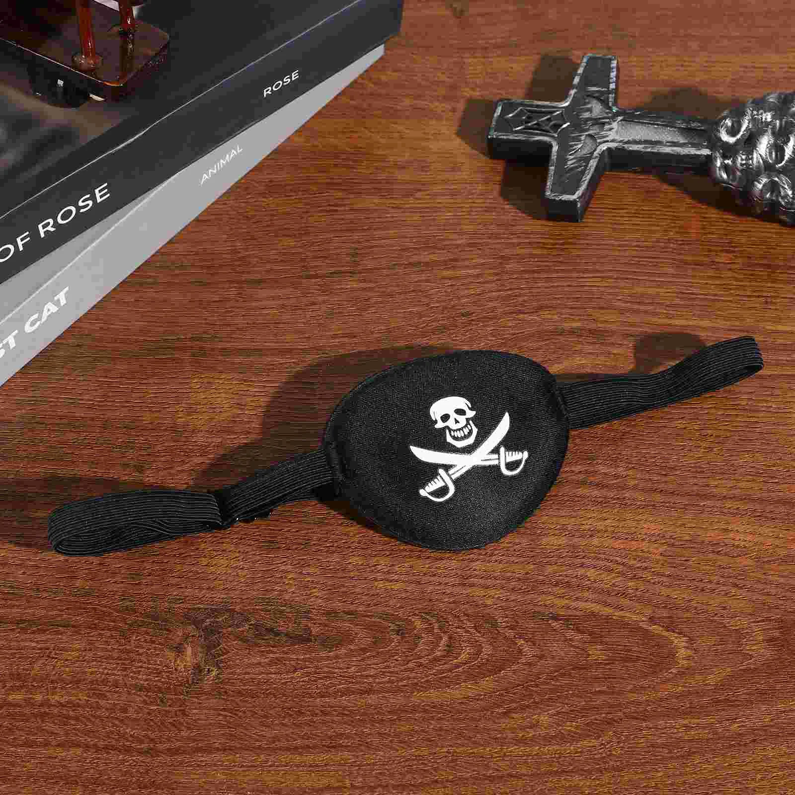 Patch Halloween Lazy Eye Mask Captain Pirate Costume Blindfolds for Adults Skull