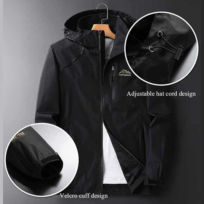 Imagem -02 - Softshell Caminhadas Cabolsas Homens Mulheres Outdoor Sport Waterproof Fishing Trekking Camping Escalada Roupas Windbreaker Rain Coat Jn12