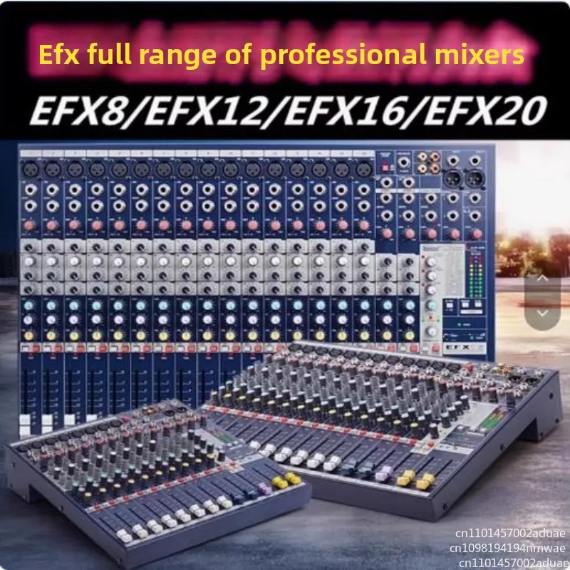 EFX8 EFX12 EFX16 EFX20 Professional Stage Performance Conference 8-way 12-way 16-way Mixing Console