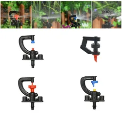 Micro aspersor rotativo, bico de refração tipo G, farpa roscada, bico suspenso para irrigação de jardim, 180 graus, 360 graus, 20 peças