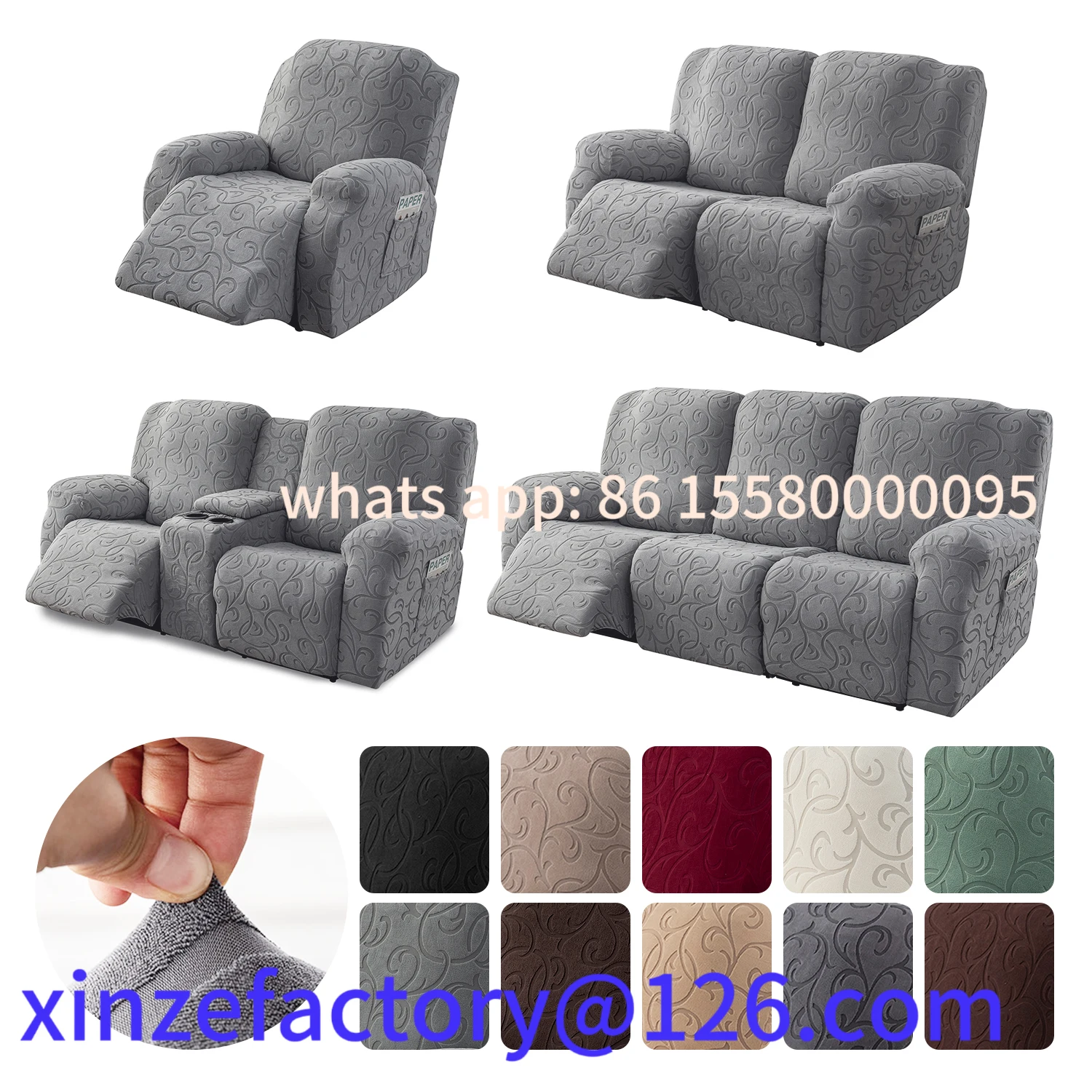 

Customizable Elastic Recliner Lounge Chair Sofa Cover Sofa