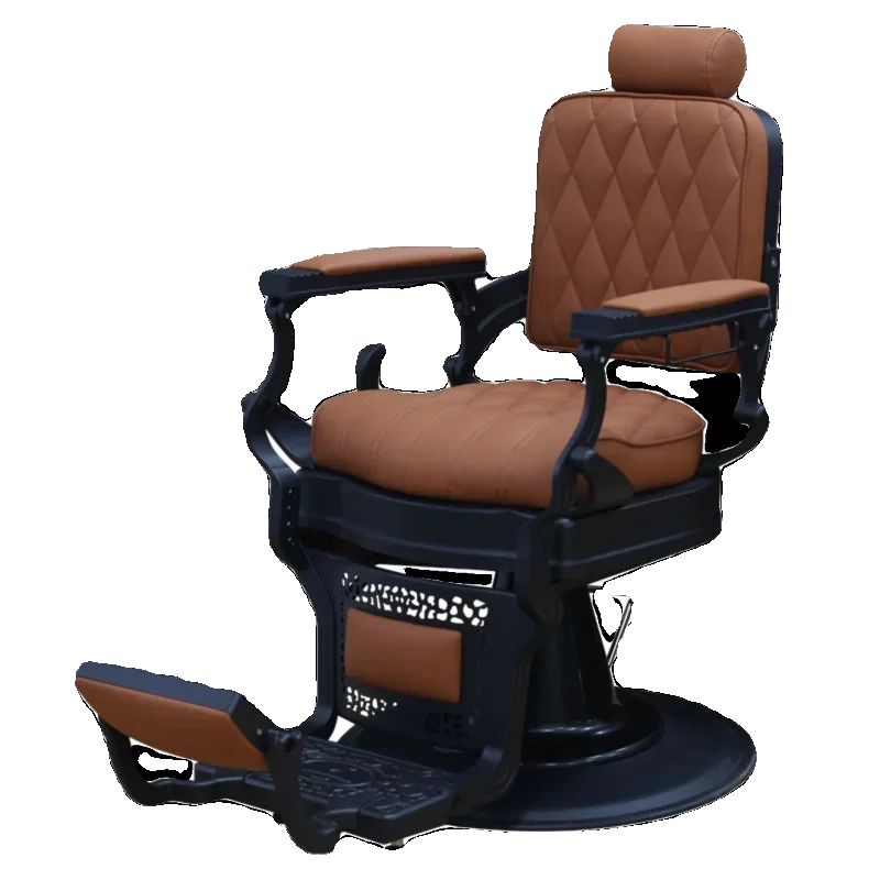 

Barber shop lift for men's oil head hair salon chair with reclining shaving and shaving chair