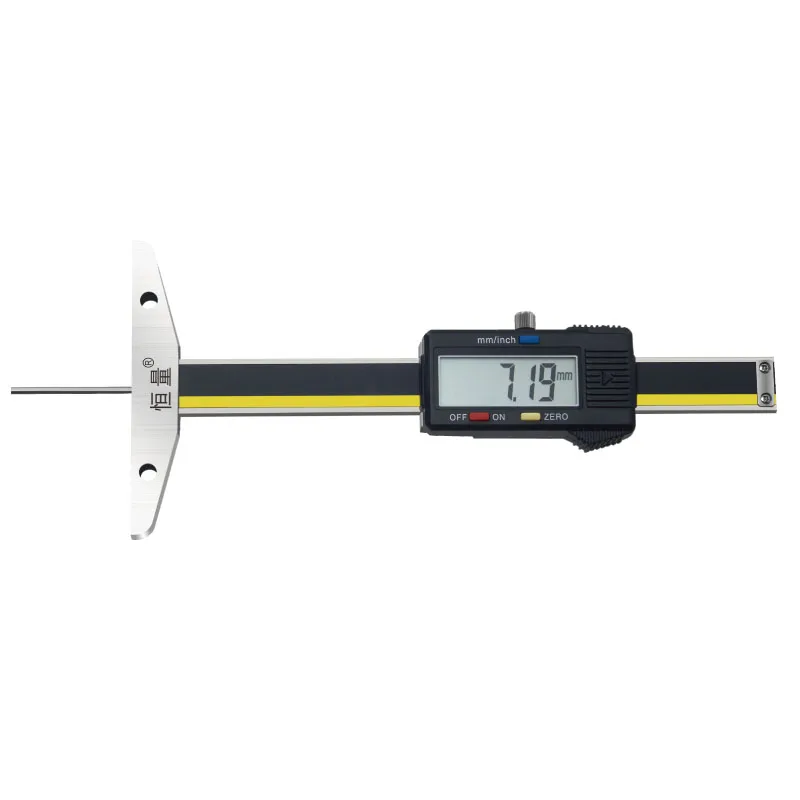 Thin Rod With Table Digital Display Depth Ruler 0-50 0-100 0.01mm Small Hole Needle Probe Depth Ruler Stainless Steel Caliper