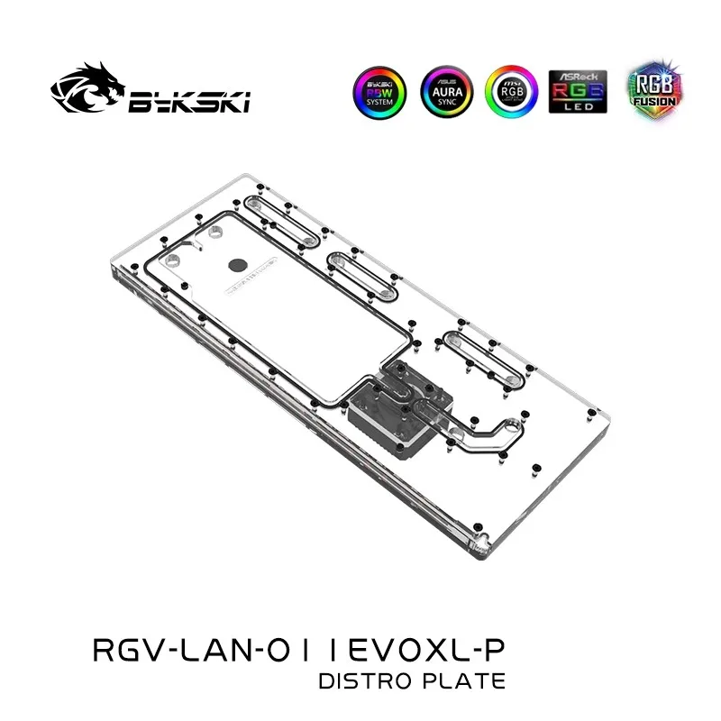 Bykski Acrylic Distro Plate /Board for LIAN LI O11D EVO XL PC Case / Water Cooler System / Combo DDC Pump / RGV-LAN-O11EVOXL-P