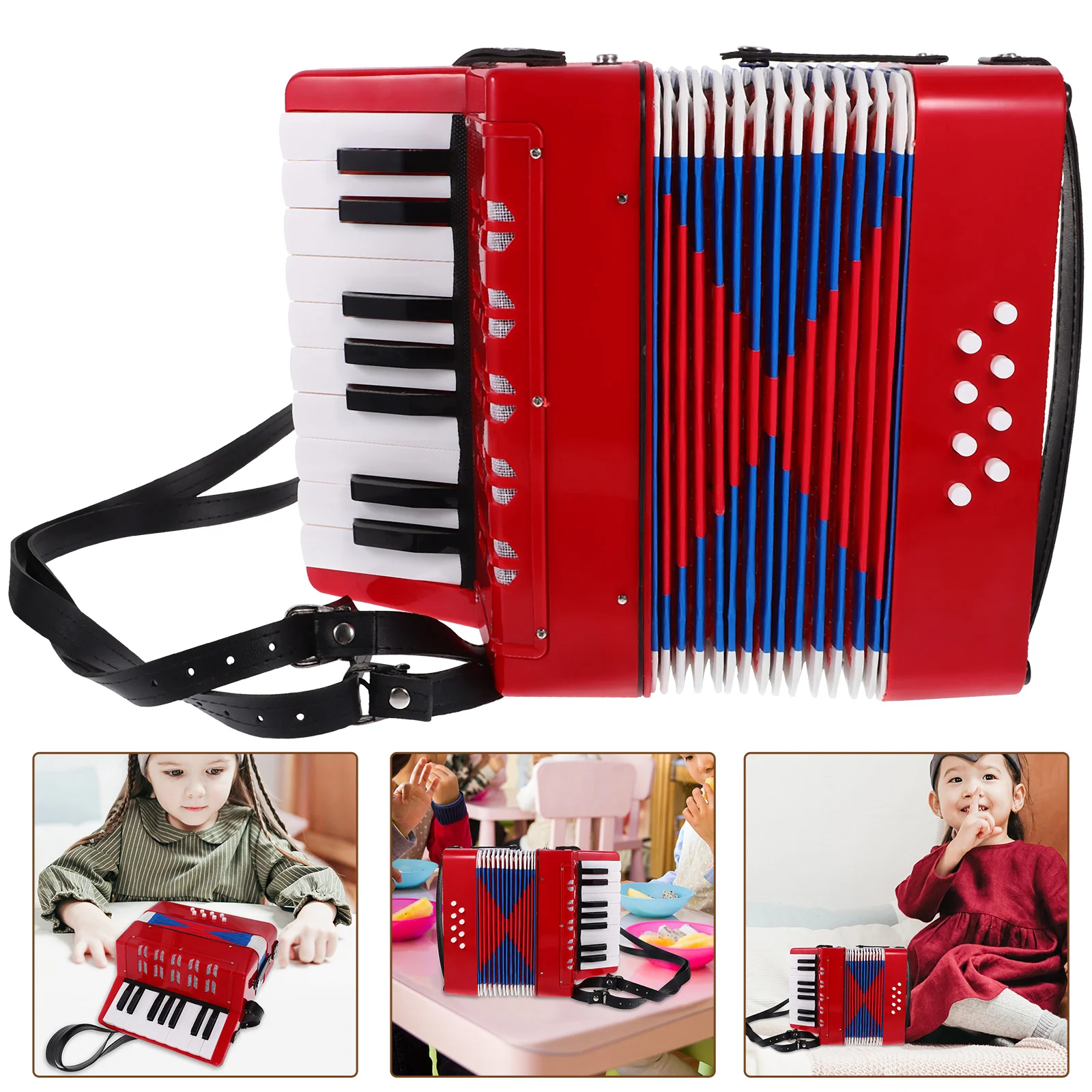 Children Musical Instruments Accordion Children’s Toys Beginner Red Abs Kids Introductory Student