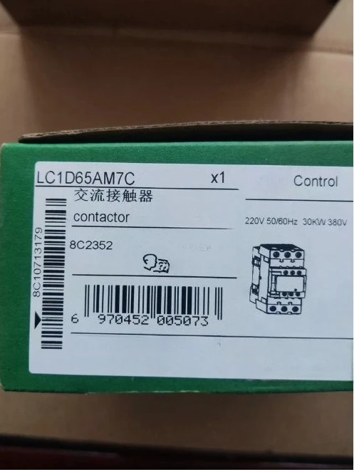 

Brand New LC1D65AM7C coil 220VAC contactor relay 3P 65A 1NO+1NC load standard Fast Delivery