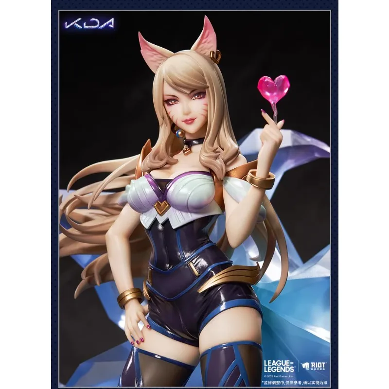 League of Legends LOL K/DA Ahri Nine-tailed Demon Fox Fox Game Peripheral Trendy Gifts Hand-made Ornament Model In Stock