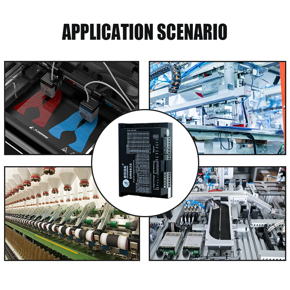 Unidad de paso digital superior HLTNC DM883S Máx. Voltaje 80V Corriente máxima 8.3A para motor paso a paso 86 NEMA34 para máquina enrutadora Cnc