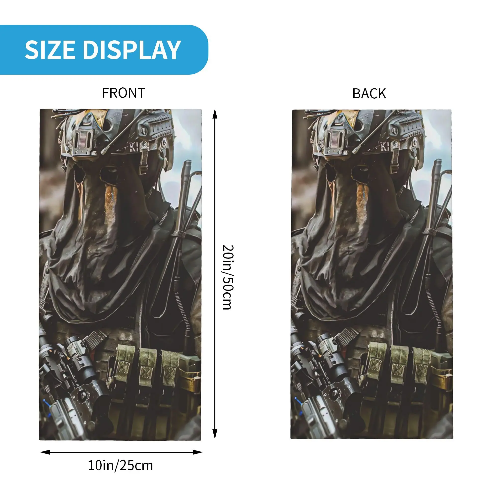 أفضل لعبة نداء الواجب! وشاح قناع مطبوع للرقبة من كونيج باندانا، وشاح متعدد الوظائف لركوب الدراجات والمشي لمسافات طويلة وصيد الأسماك للجنسين والكبار