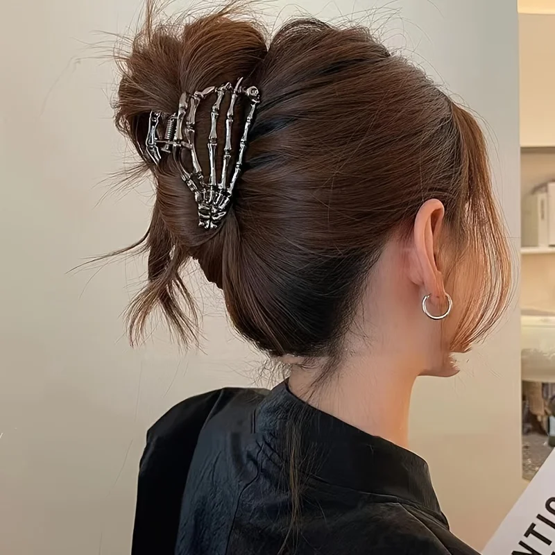 

Gothic Skull Head Hand Hairpin Hair Bun Manufacturer Fashion Hair Accessories Look Women and Daily Use Clothing