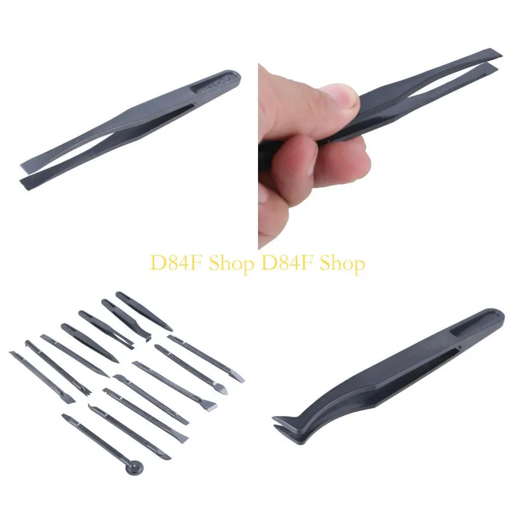 

D84F 14pcs Пластиковой скребок из углеродного волокна для очистки и удаления стикеров