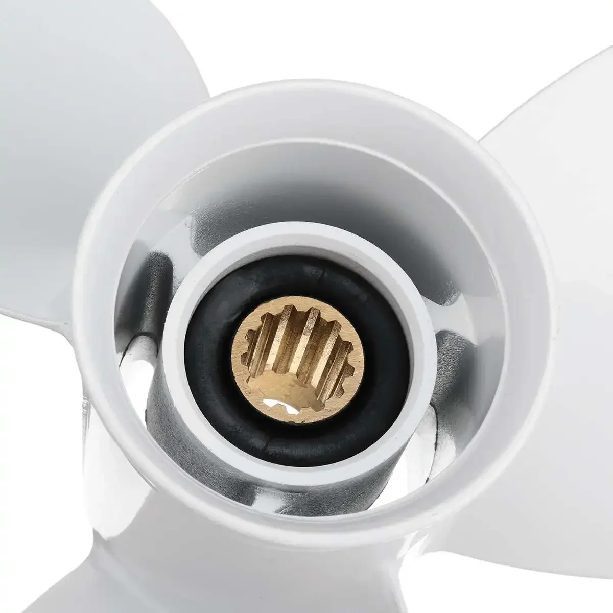 

Boat Outboard Propeller 663-45974-02-98 White For Yamaha 25-60HP 11 1/2 X 13 Aluminum 13 Spline Tooth 3 Blade Marine Propeller