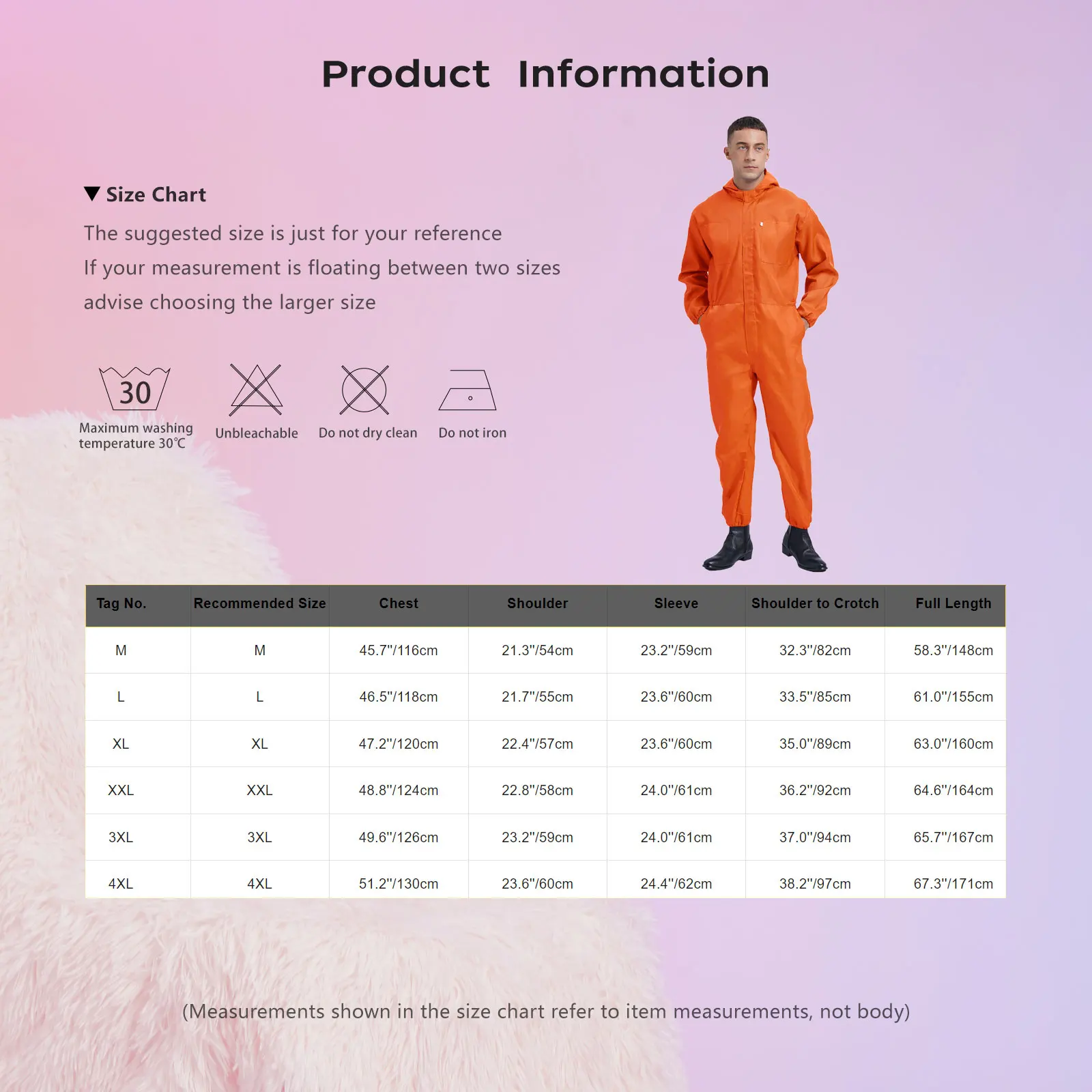 Mens น้ําหนักเบา Hooded Coverall Jumpsuits ครึ่งซิปกันฝุ่นแขนยาวทํางานเครื่องแบบทํางาน Overalls Mechanics Workwear